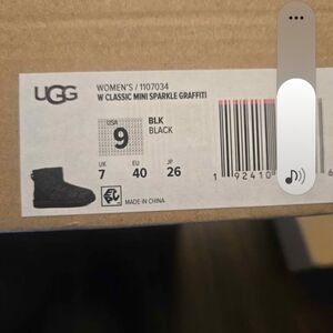 UGG Women's Classic Mini Sparkle Boot - Black